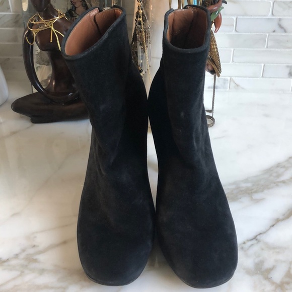 Givenchy black suede ankle boots 7 - Picture 4 of 5